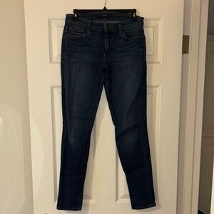 Blue Straight Leg Jeans Classic Fit
